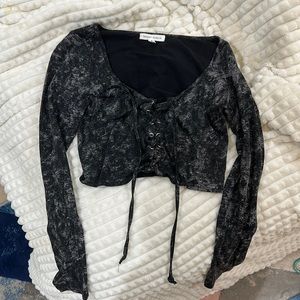 Crop too long sleeve